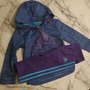 Purple and Blue Adidas Set